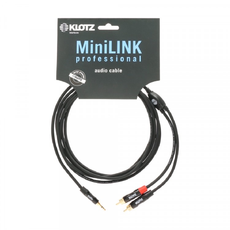 Klotz MiniLink Pro KY7-150 3.5TRS 對 RCA*2 Y型立體聲音源線 1.5m